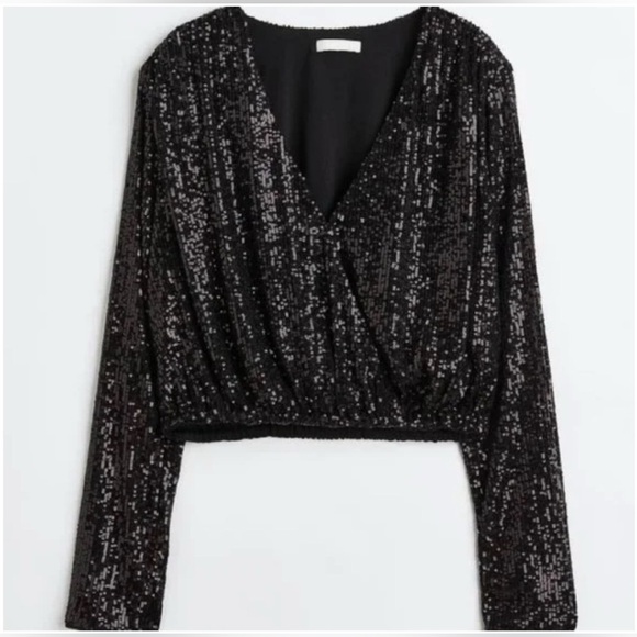 Vince Camuto Black sequin top & Skirt set - Picture 1 of 9